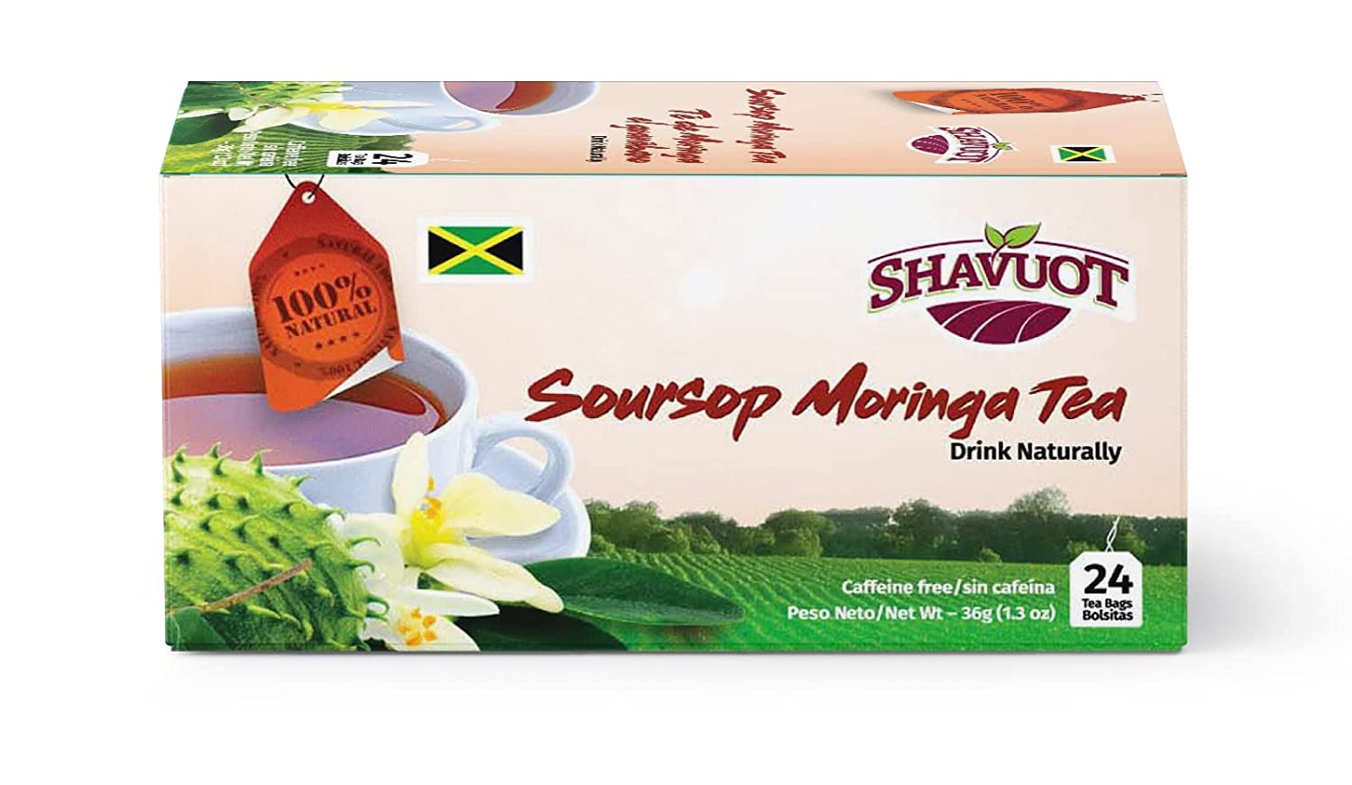 Shavuot Soursop Moringa Tea bags (Pack of 3)