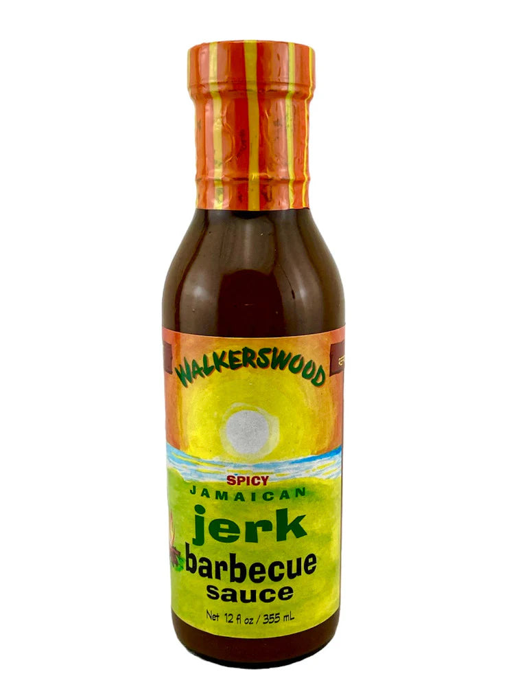Walkerswood Spicy Jamaican Jerk Barbecue Sauce Spicy 355ml (Pack of 6)