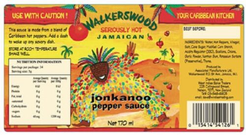 Walkerswood Seriously Hot Jamaican Jonkanoo Pepper Sauce 5 oz (Pack of 3)