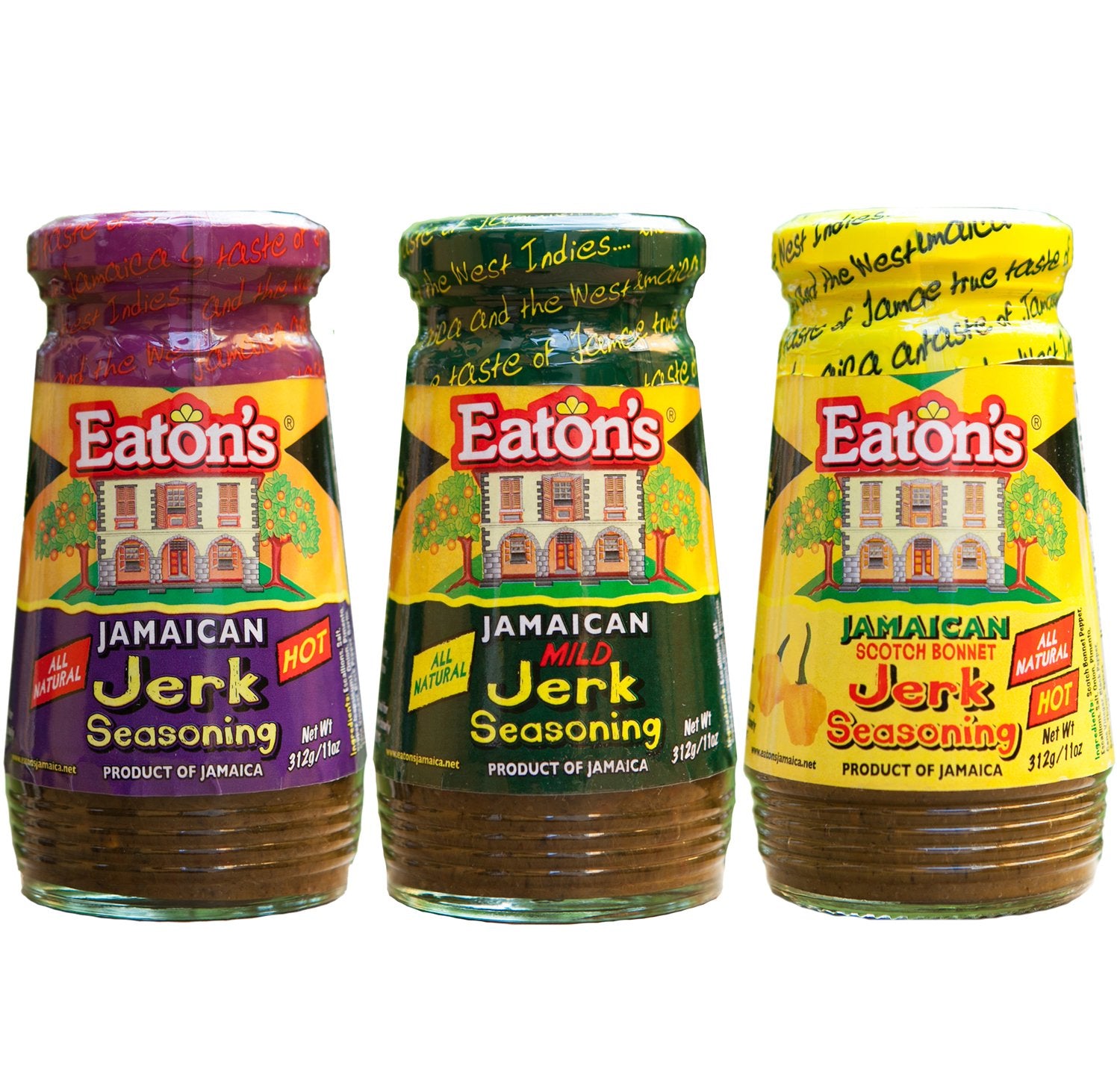 Eaton's Jerk Seasoning (Hot; Mild; Boston Bay Style; Scotch Bonnet)