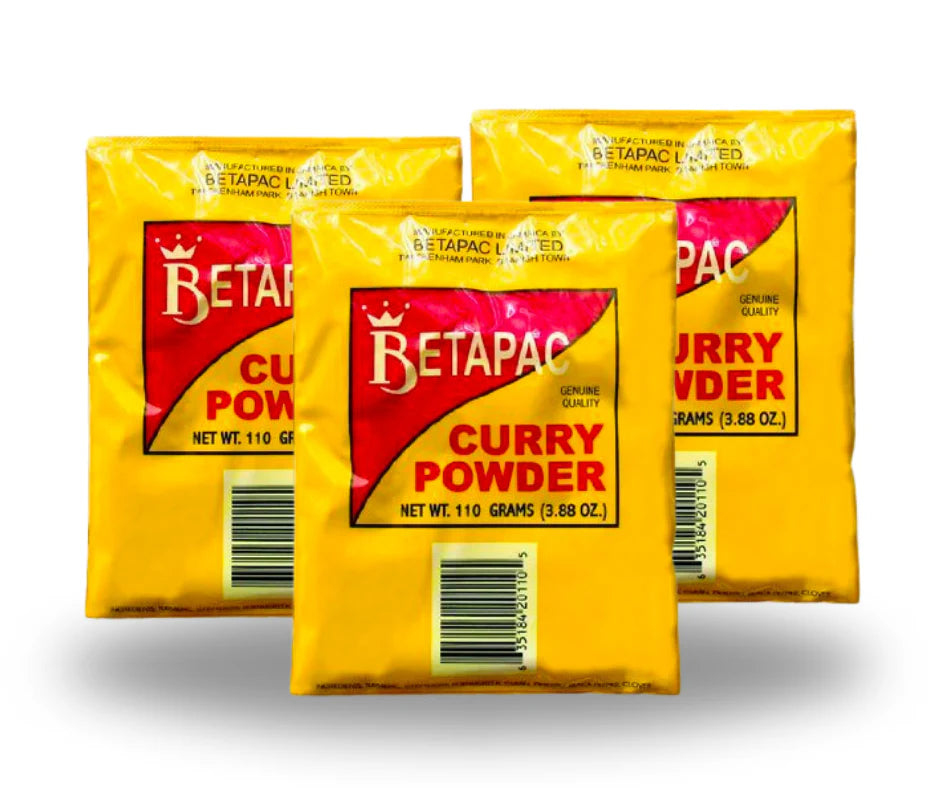 Betapac curry powder is that perfect seasoning to your goat meat or mutton for curried goat or your chicken for curried chicken dishes. 