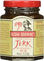Busha Browne's Jerk Seasoning is an authentic Jamaican blend of herbs and spices to create the legendary hot marinade. Used prudently with pork, chicken or fish