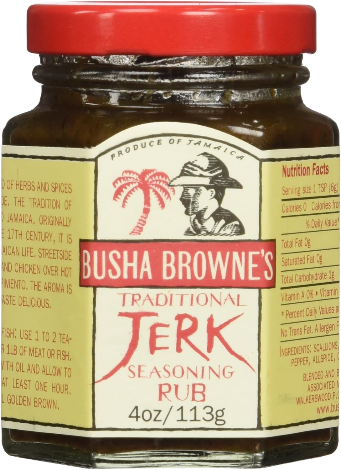 Busha Browne's Jerk Seasoning is an authentic Jamaican blend of herbs and spices to create the legendary hot marinade. Used prudently with pork, chicken or fish