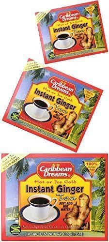 Caribbean Dreams Instant Ginger Tea, Pre-Sweetened