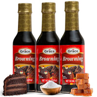Grace Browning Sauce Jamaican 4.8oz - 3 Pack Browning Sauce for Grilling & Baking Jamaican Food - Jamaican Seasoning Sauce for Beef Gravy Vegetarian Gravy Brown Gravy Sauce & Oxtail Seasoning Jamaican