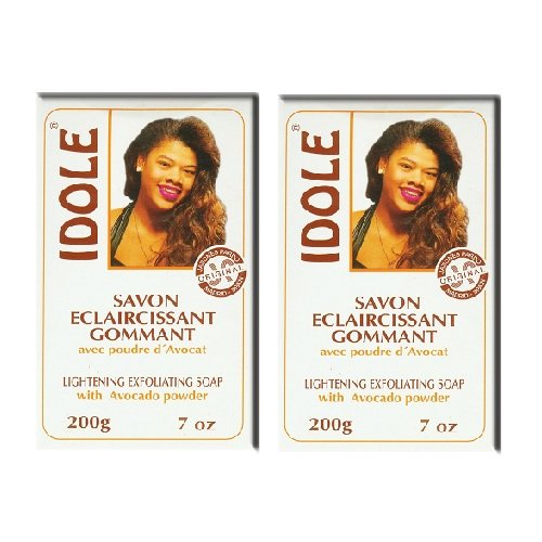 Idole Soap Exfoliating Lightening Soap with Avocado Powder 7 oz (Pack of 2)