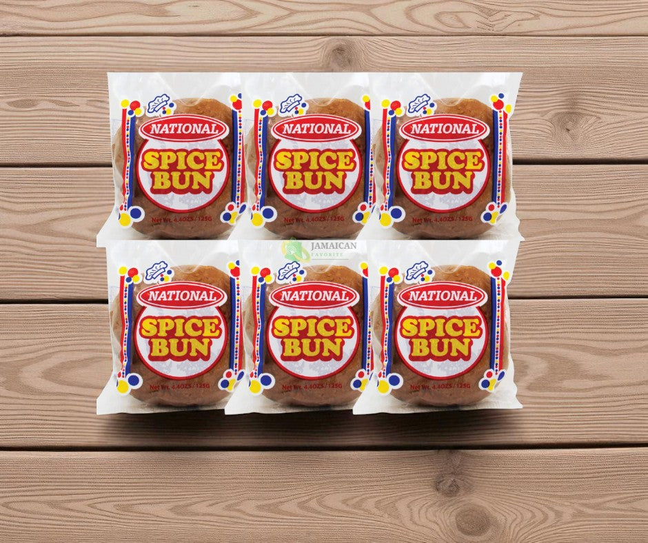 Jamaican Spice Bun by National Bakery (Pack of 6)
