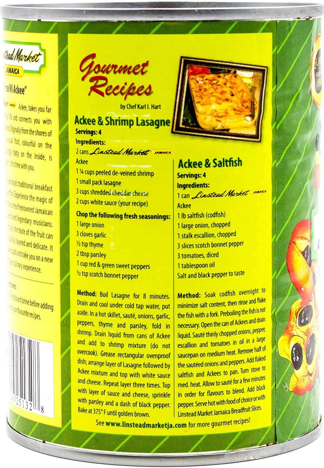 Ackees in Salt Water by Linstead Market Jamaica 540g (Pack of 3)