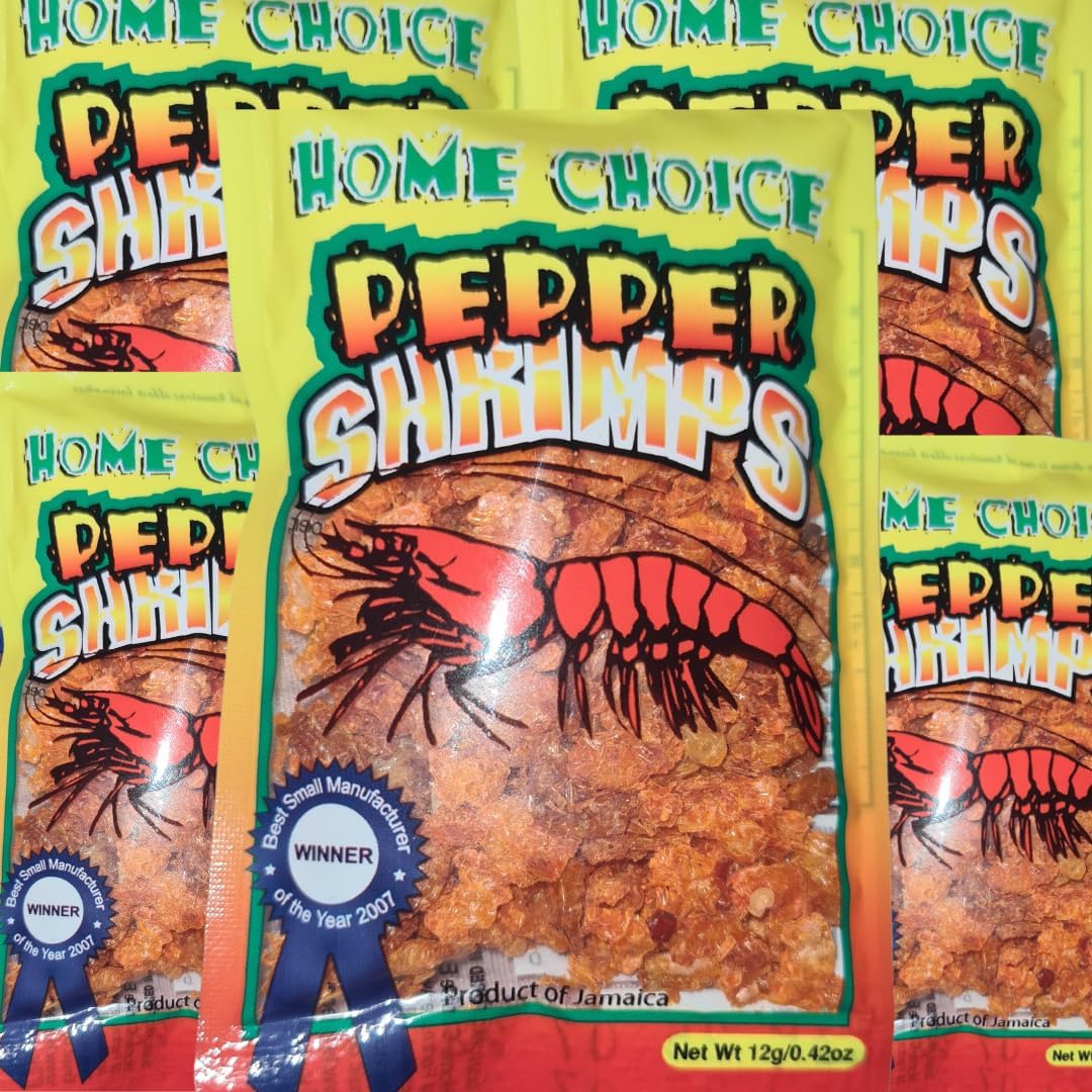 Peppered Shrimp 85g (Pack of 3) Spicy & Dried Peppered Shrimps by Home Choice
