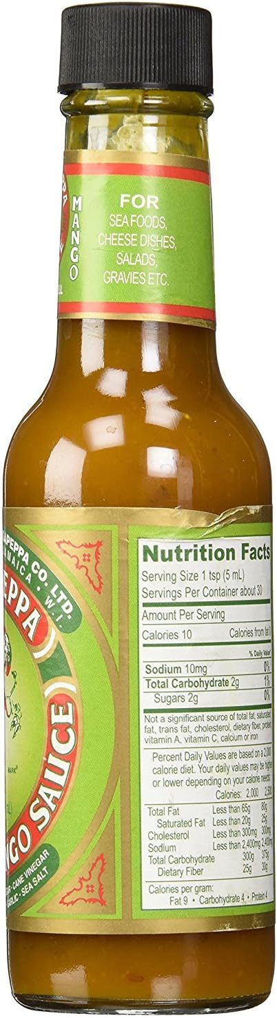 Pickapeppa Gingery Mango Spicy Hot Sauce 5 oz