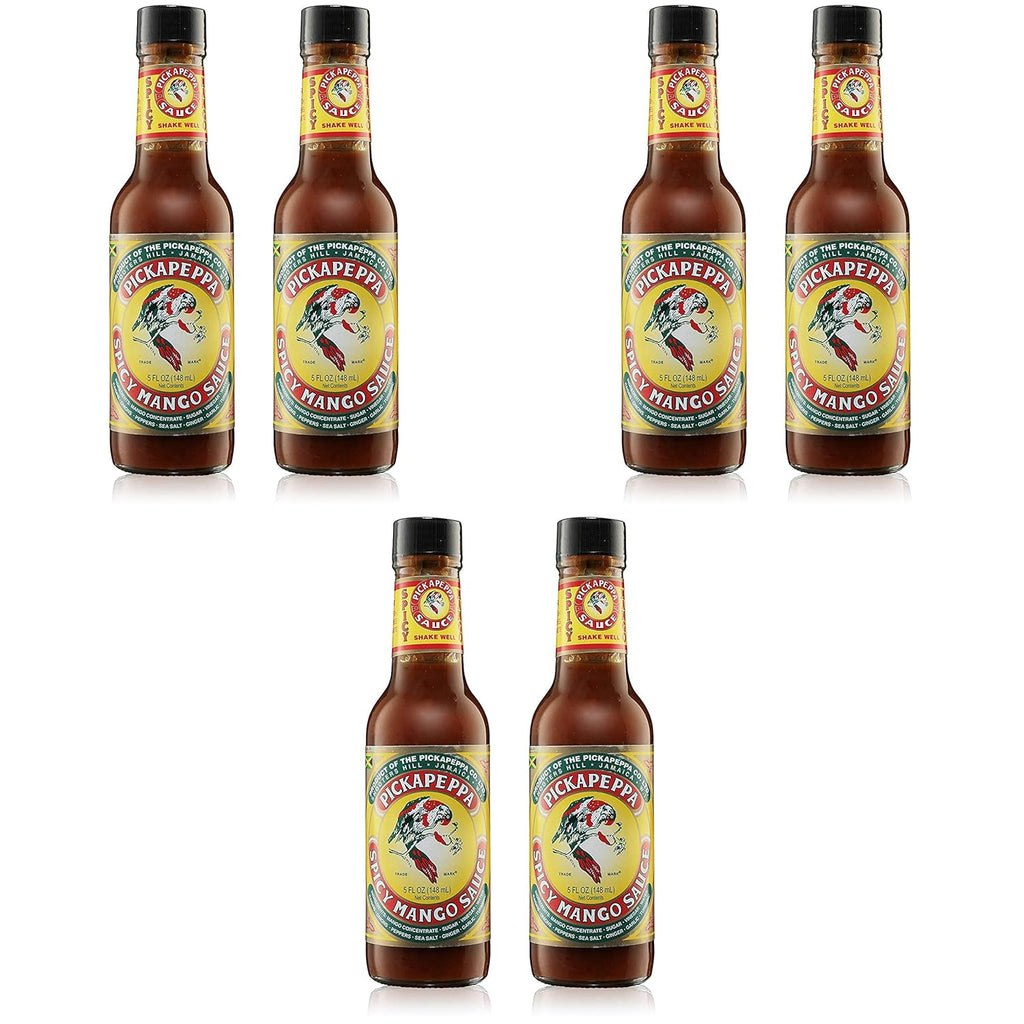 Pickapeppa Sauce Spicy Mango 5 oz (Pack of 6)
