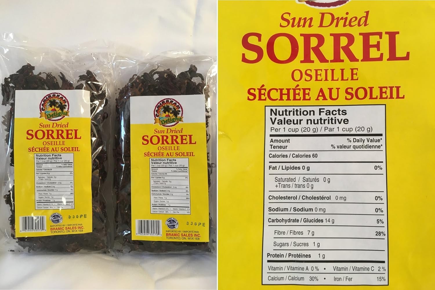 Caribbean Delight Sun Dried Sorrel 126g (Pack of 6)