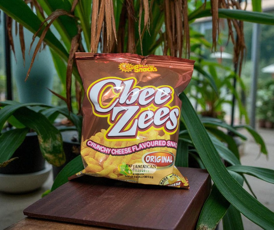 Chee Zees Original Crunchy Cheese Flavored Snack by Sunshine Snacks (Pack of 12)