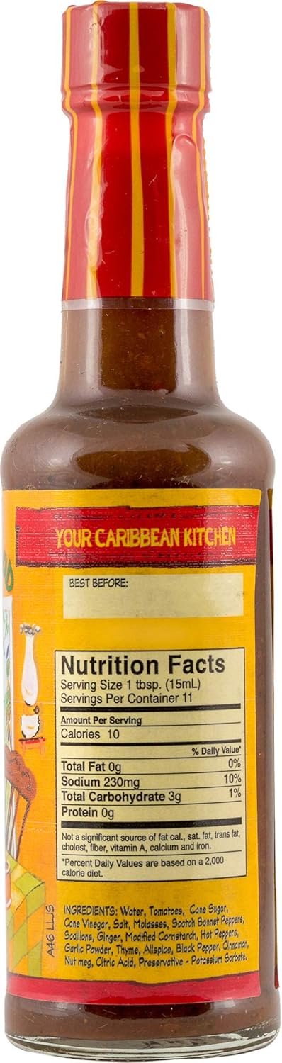 Walkerswood Las' Lick Jerk Sauce Hot & Spicy 6 fl. oz.