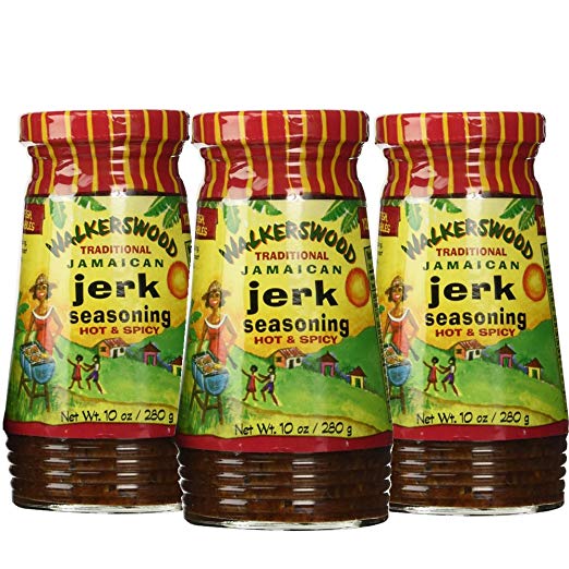 Walkerswood Jerk Seasoning, Hot & Spicy 10 oz (Pack of 3)