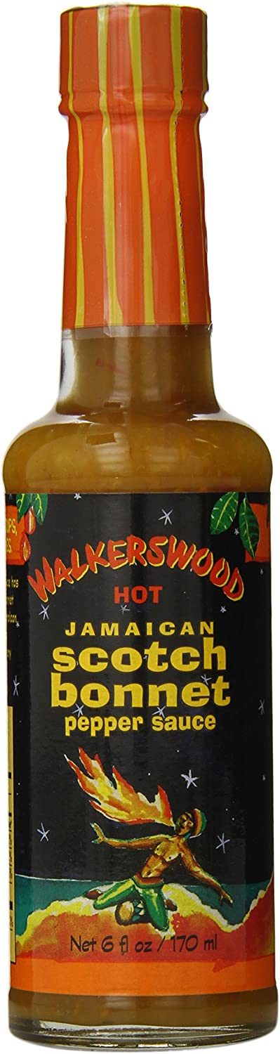 Walkerswood Scotch Bonnet Pepper Sauce made from our Jamaican Yellow Scotch Bonnet peppers which are renowned for their balance between heat and flavor. Spice up your favorite dish or use as a dip on the side. Very Hot!