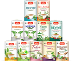 Caribbean Dreams Herbal Teas Collection — Soursop, Soursop with Honey, Tulsi, Moringa, Moringa Mint, Cinnamon Mint with Stevia, Turmeric with Ginger, Detox, Slim Active, Revive, and Neem Leaf — natural caffeine-free teas with bundle discount available in Canada