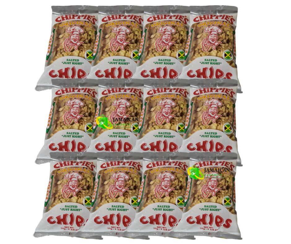 Chippie’s Original Banana Chips 12 Pack – Authentic Jamaican Snack, Salted Just Right, Perfect Crispy Crunch, Available Online in Canada