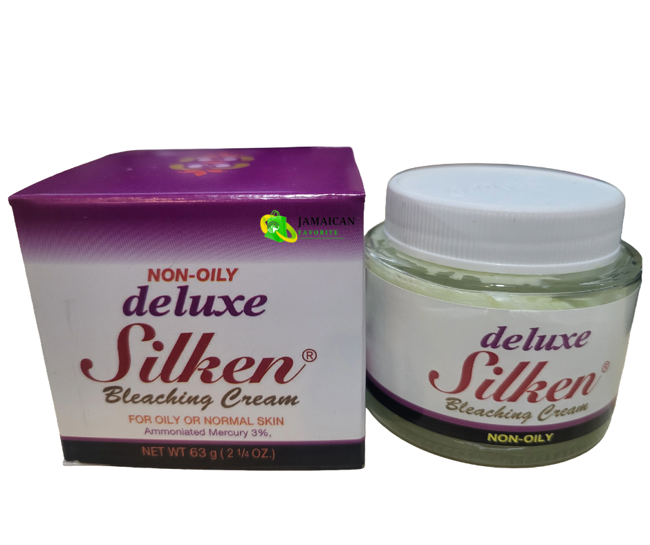 Deluxe Silken Non-Oily Bleaching Cream – Jamaican favorite skincare for oily or normal skin, helps fade dark spots and even skin tone. Available online across Canada with bundle discount offers.
