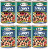 Grace Jamaican Ackees in Salt Water 540g (Pack of 6)