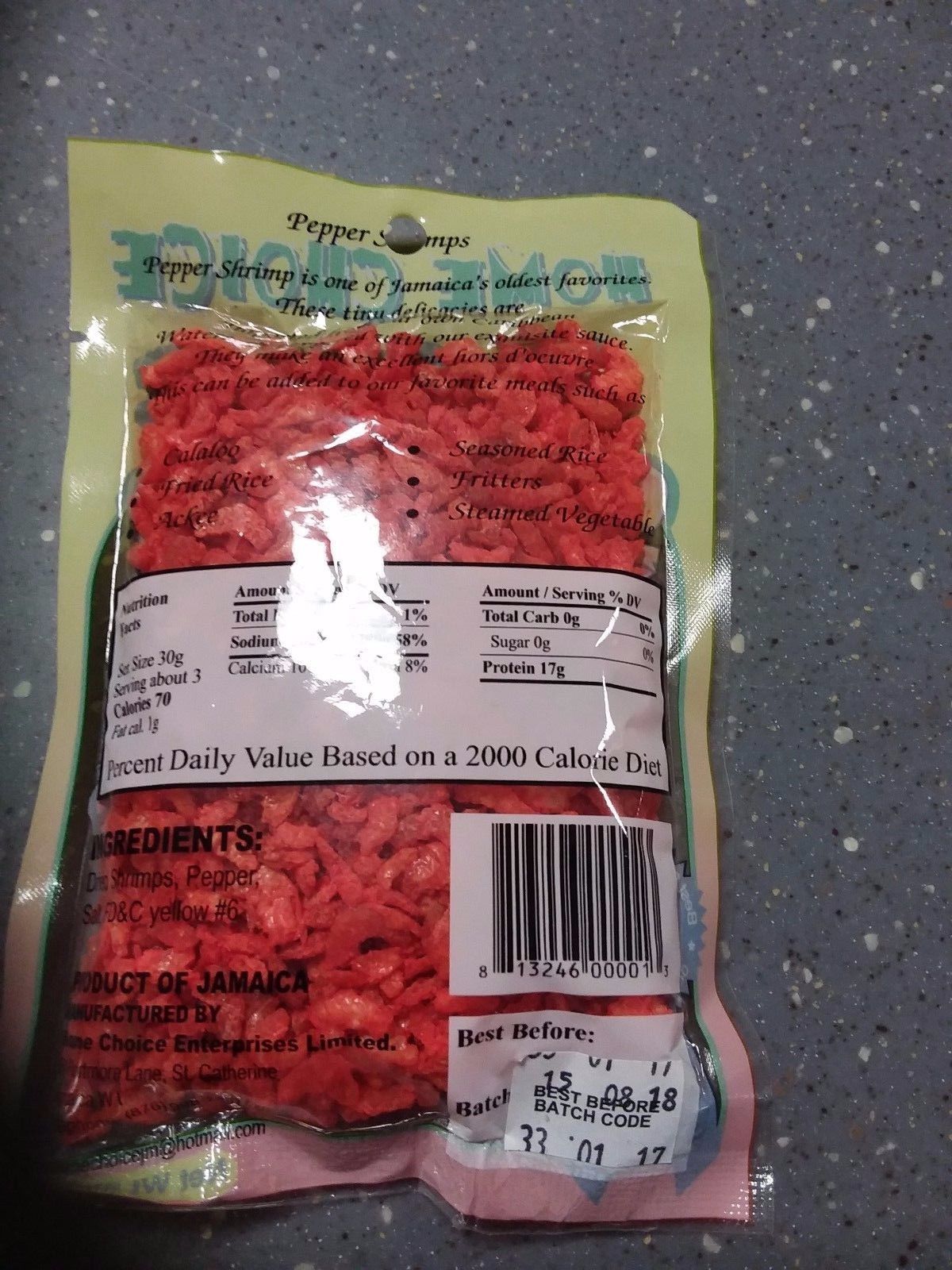 Peppered Shrimp 85g (Pack of 3) | Spicy & Dried Peppered Shrimps