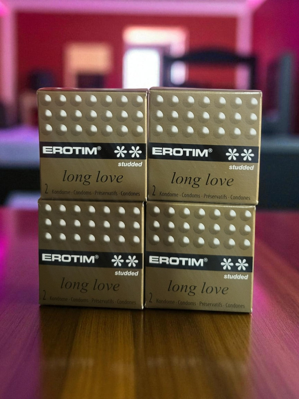 Erotim Long Love Condoms Studded_pack_of_4