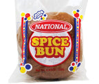 National Jamaican Spice Bun 4.4oz (125g) – authentic Caribbean sweet bun made with rich molasses and spices, a favorite Jamaican snack available in Canada.