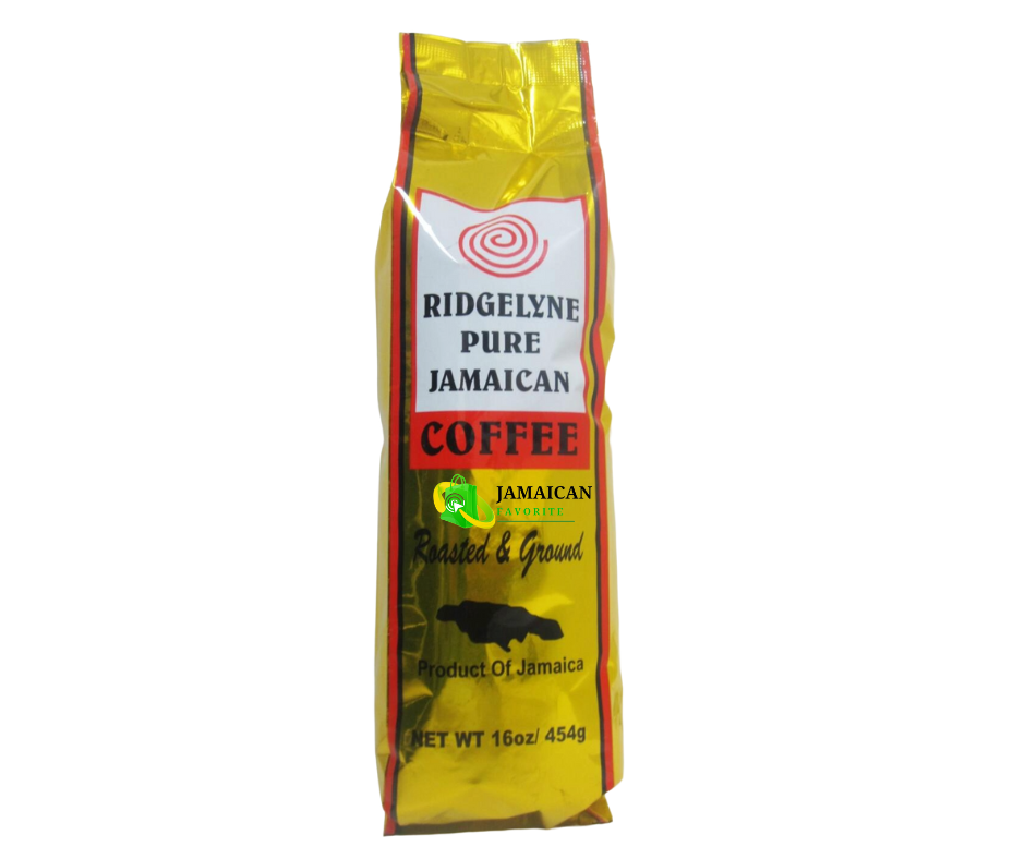 Ridgelyne Pure Jamaican Coffee – roasted and ground 16oz bag, authentic premium coffee from Jamaica available for online purchase in Canada