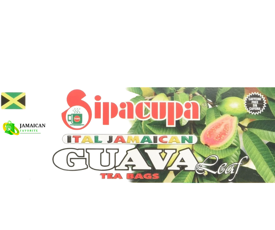 Sipacupa Ital Jamaican Guava Leaf Herbal Tea – 24 Tea Bags – Natural Detox and Digestion Support – Caffeine-Free Authentic Jamaican Herbal Tea – Buy Online in Canada
