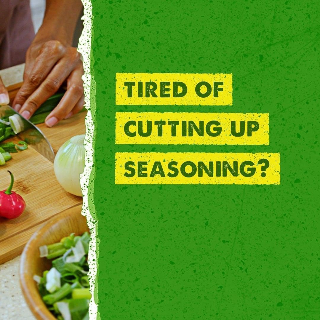 Tired of cutting up seasoning? Walkerswood Mix & Blenda Green Seasoning offers authentic Jamaican flavor without the hassle – ready-to-use herb blend available in Canada.