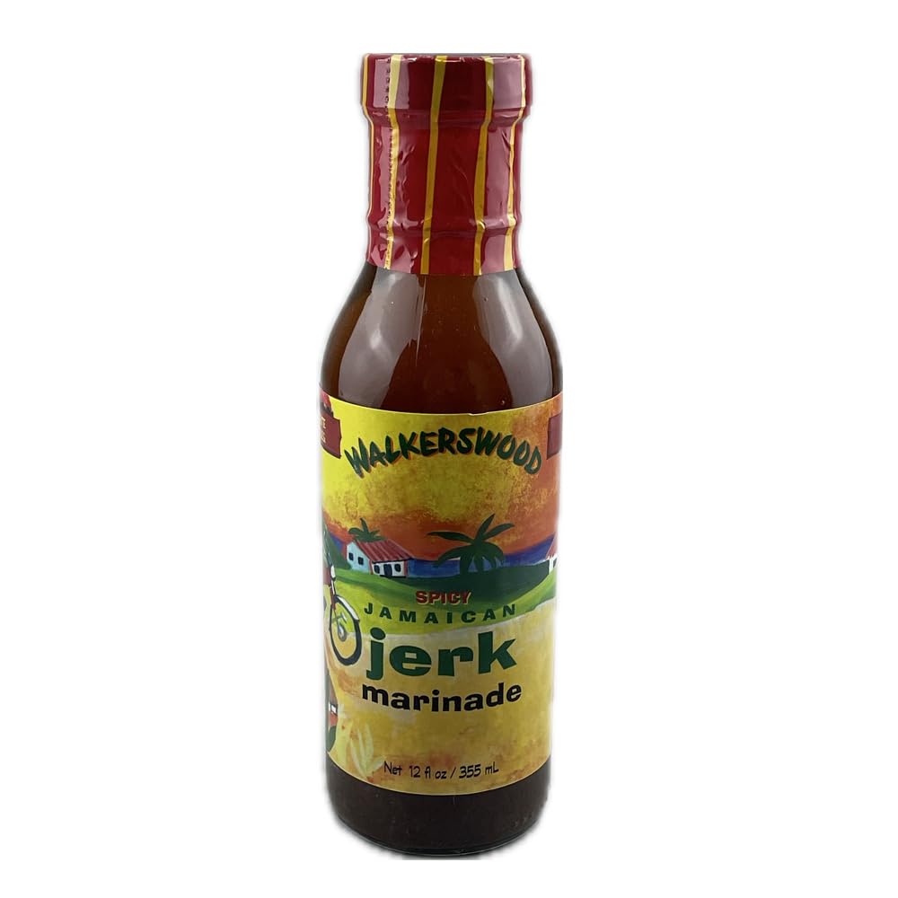 Walkerswood Spicy Jamaican Jerk Marinade 355mL – authentic Caribbean jerk seasoning and marinade. Bundle deal available in Canada.