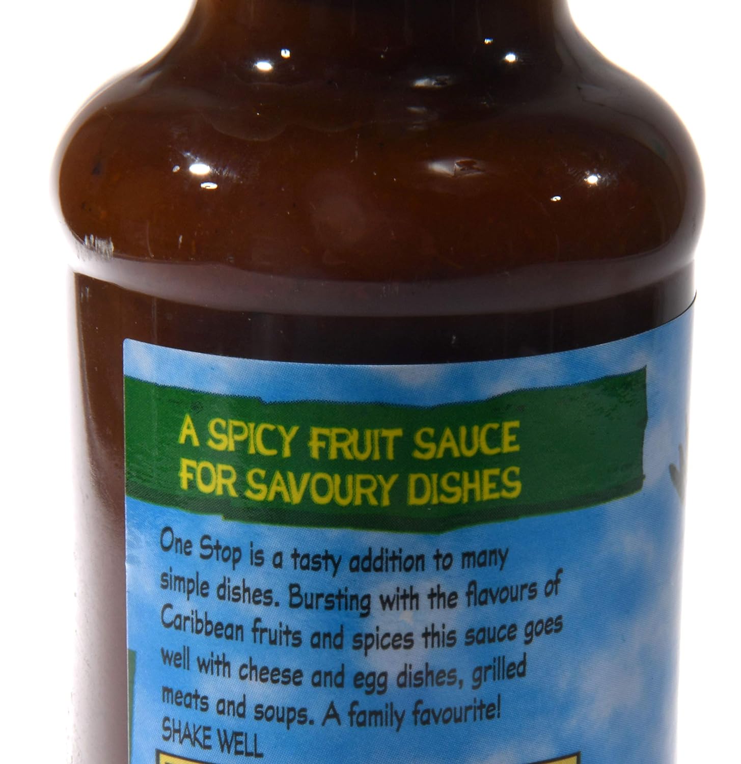 Walkerswood One Stop Sauce is a great table sauce with a little more punch than tomato or brown sauce, zesty rather than hot.