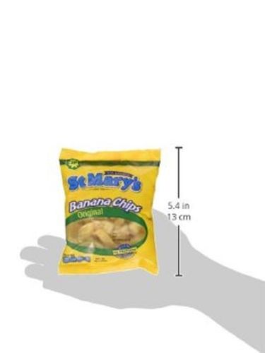 st. mary's original banana chips jamaican gluten free all natural snack 30g (Pack of 12) - JamaicanFavorite