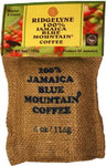 Ridgelyne 100% Jamaican Blue Mountain Coffee Roasted & Ground 4 oz