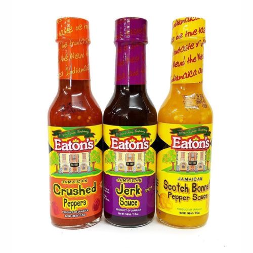 eatons jamaican hot sauces gift sets 5 oz (Pack of 3) - JamaicanFavorite