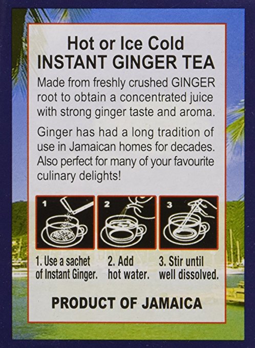 Caribbean Dreams Ginger Tea Un-Sweetened, 14 Sachets