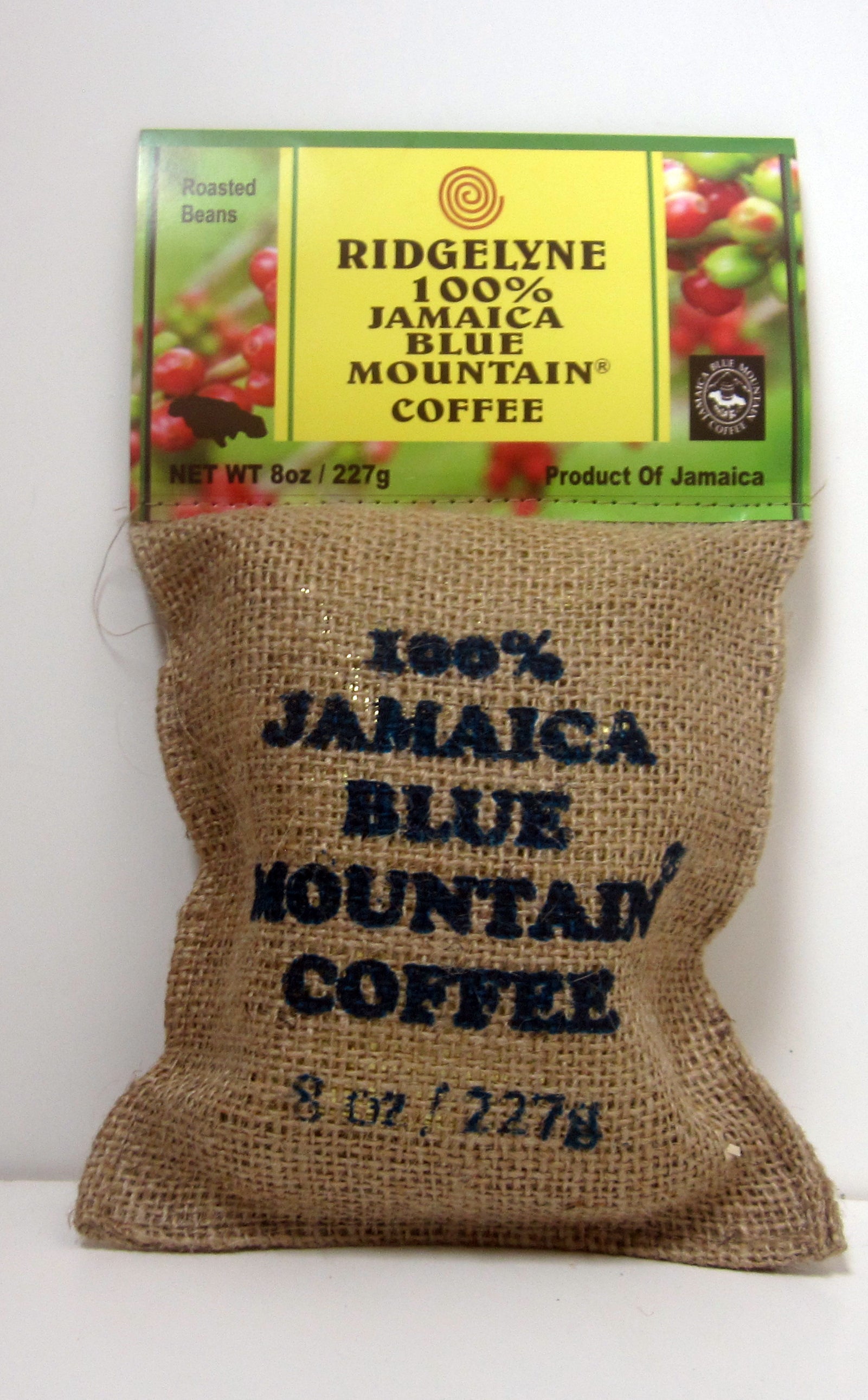 Jamaican Blue Mountain Coffee 8oz Ridgelyne Roasted & Ground