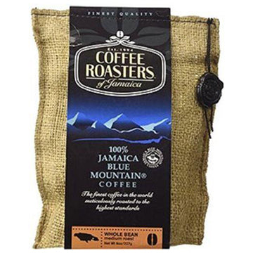 Jamaican Blue Mountain Coffee Organic Medium Roasted Whole Beans 16 oz by Coffee Roasters of Jamaica