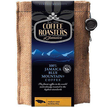 Jamaican Blue Mountain Coffee Organic Medium Roasted Whole Beans 16 oz by Coffee Roasters of Jamaica