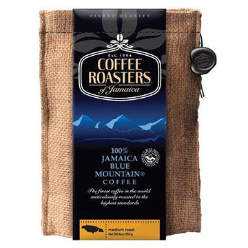 Jamaican Blue Mountain Coffee Organic Medium Roasted Whole Beans 16 oz by Coffee Roasters of Jamaica