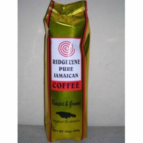 Pure Jamaican Blue Mountain Ground Coffee by Ridgelyne 16 oz (Pack of 3)