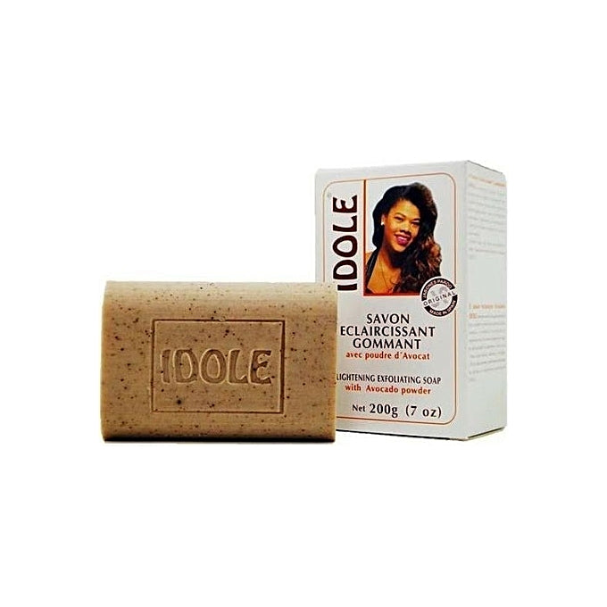 Idole Soap Exfoliating Lightening Soap with Avocado Powder 7 oz (Pack of 2)