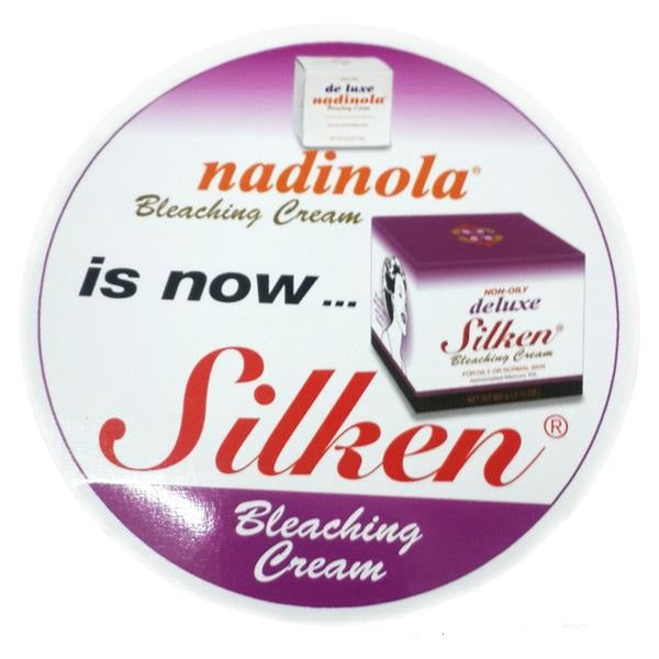 Nadinola Bleaching Cream rebranded as Deluxe Silken Bleaching Cream, non-oily skin brightening formula for smooth, even tone. Trusted skincare now available in Canada with bundle offers in Ontario, Quebec, Winnipeg, and Edmonton.
