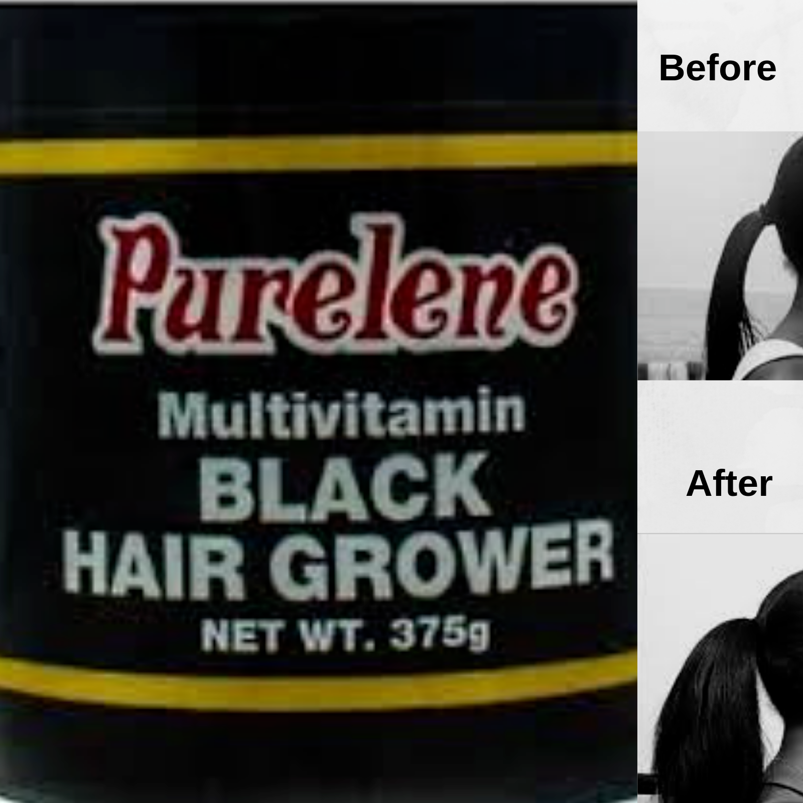Purelene Multivitamin Black Hair Grower is specially formulated with natural oils, vitamins A &amp; E, and Beeswax, for normal to dry hair. Apply to hair and massage into scalp to soften and moisturize hair as it grows, leaving it more manageable with a silky sheen.