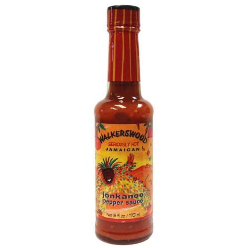 Walkerswood Jonkanoo Pepper Sauce 170mL – seriously hot Jamaican pepper sauce made with Scotch bonnet peppers. Bundle discount available in Canada.